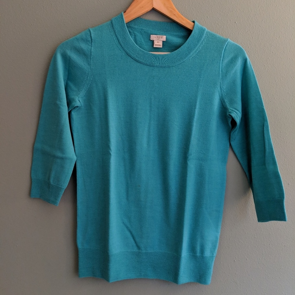 Classic jcrew 3/4 sleeve sweater